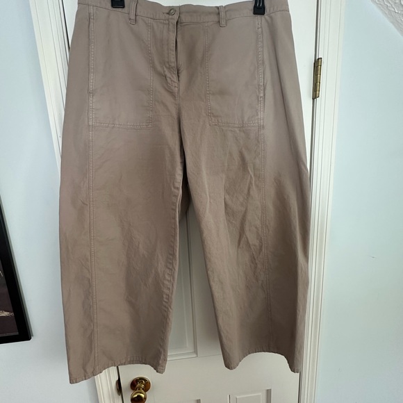 Eileen Fisher Women's Wide Leg Hemp Cropped pants - Picture 2 of 6